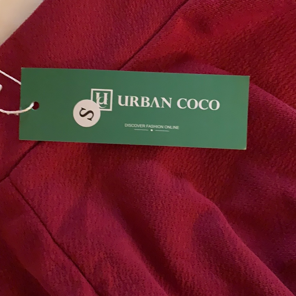 Maroon Ruffle Skirt - Picture 4 of 5